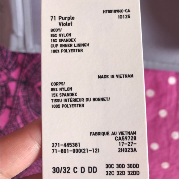 Wireless NWT Purple Bra - Picture 5 of 5